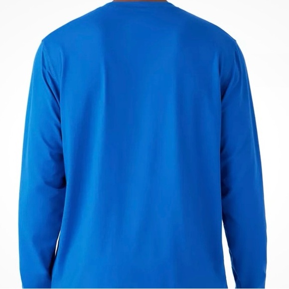 NWT! Hang Ten Men's Tidal Long Sleeve Tee, Blue, Sz M - Picture 6 of 7
